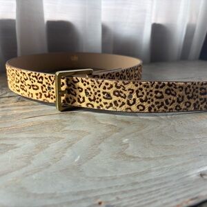 Cabi calf hair leather belt | size XS